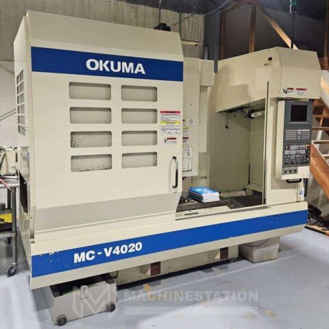 Okuma MC-V4020 CNC Vertical Machining Center - 4th Axis Mill