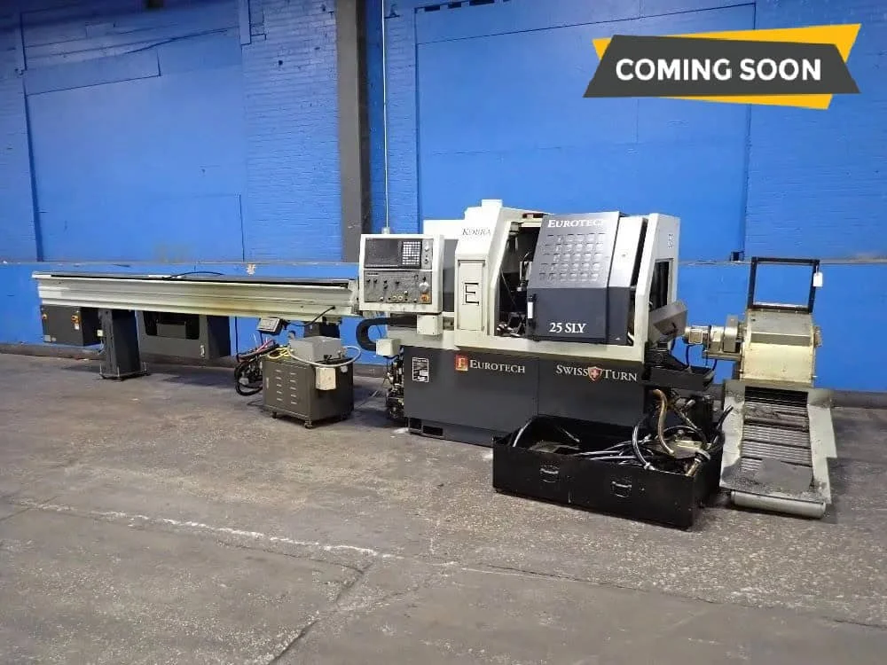 Eurotech 25 SLY CNC Swiss Type Automatic Lathe (1)